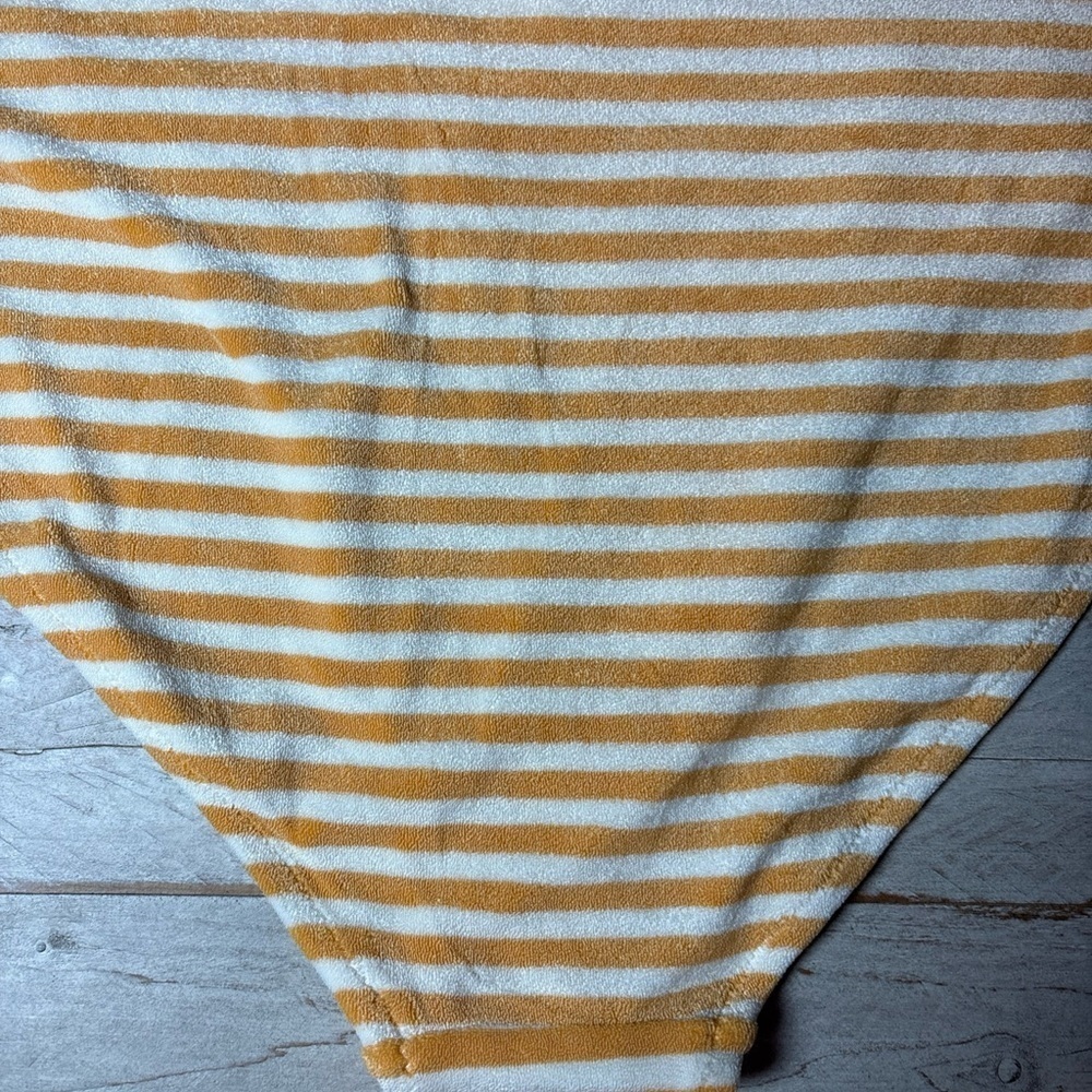 NWT Old Navy Plus Size Orange Striped Terry Classic Low Rise Bikini Bottom 2X - Picture 15 of 15